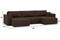 Диван угловой Рафаэль П-образный Зара Brown - фото 191467