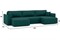 Диван угловой Рафаэль П-образный Зара Изумруд - фото 191481