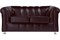 Диван прямой Брайтон-2 (Честер-2) Brown - фото 192040