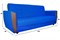 Диван прямой Лира Люкс Blue - фото 192896
